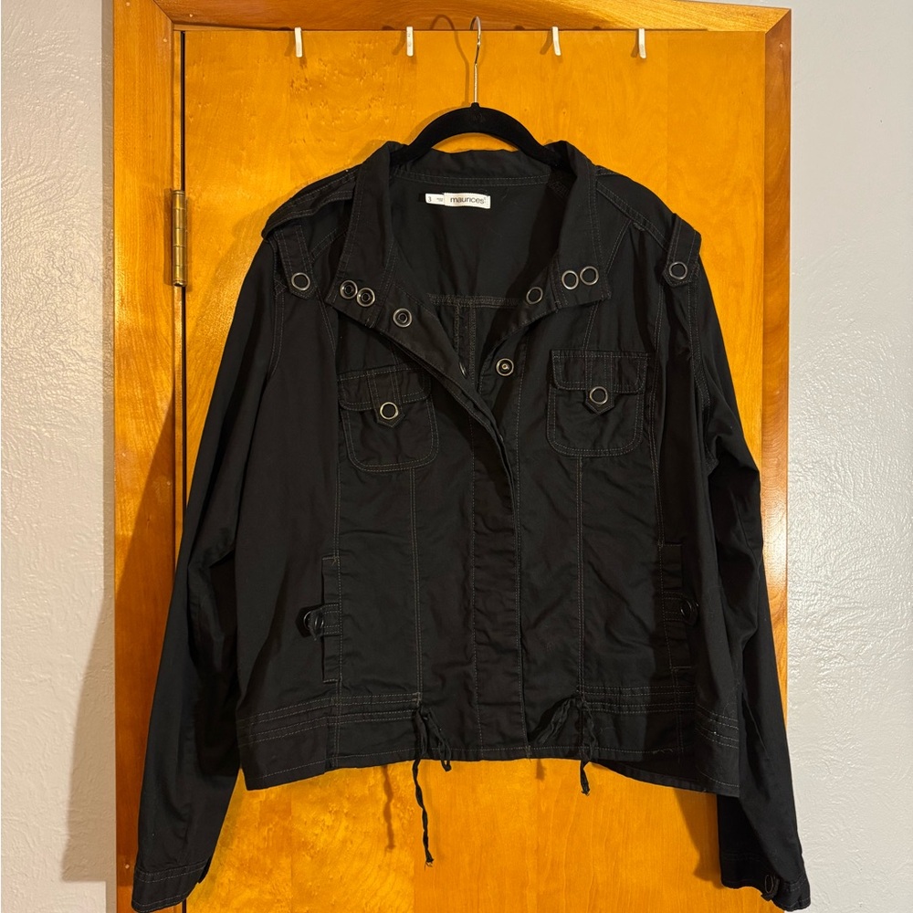 Maurices Black Utility Jacket